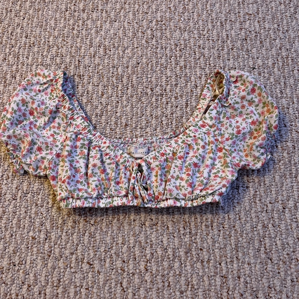 aeropostale floral crop top